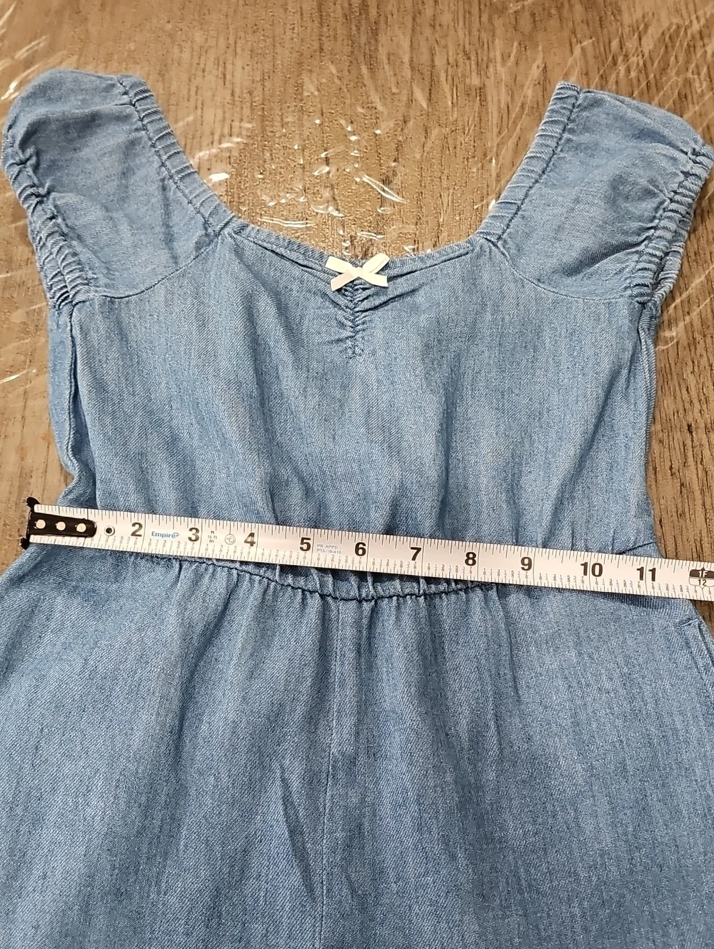 Old Navy Girls Short-sleeve Chambray Jumsuit Size Small 6/7